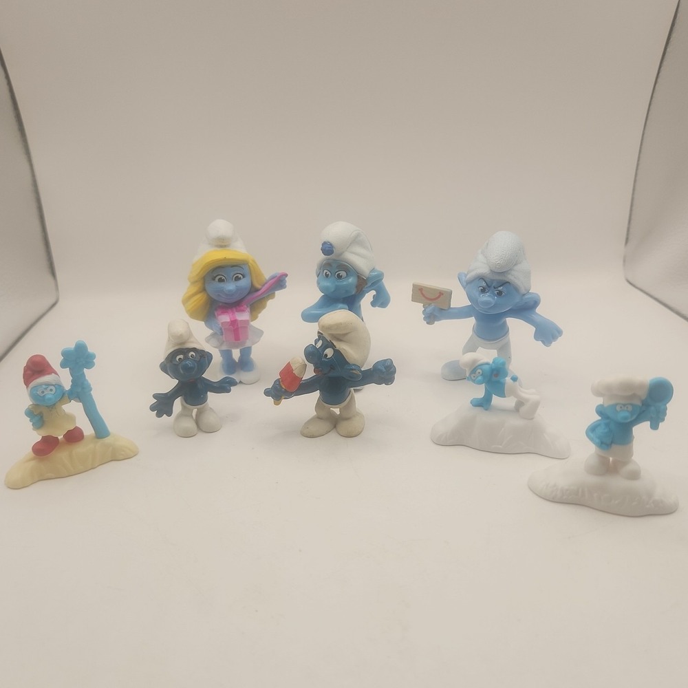 smurfs pvc mini figures lot